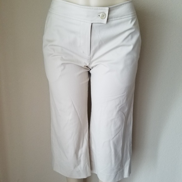 NWT Paul Costelloe Khaki Capri Pants - Picture 2 of 8